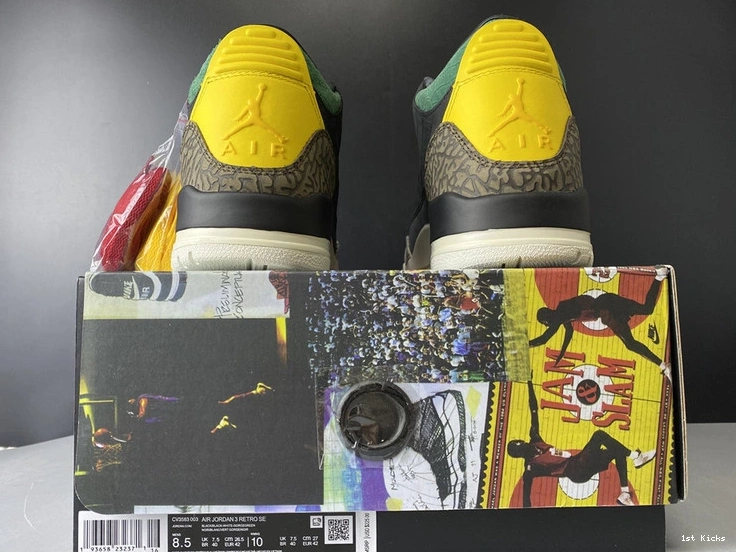 Jordan Instinct CV3583-003 2.0” 3 SE Air “Animal 1028